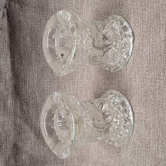 P32: 2 sets lead crystal  candle holder - Picture 1 of 8